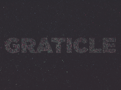 Constellation gotham neon sky space stars type typography