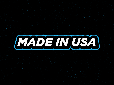 MADE IN USA design distress distressed grunge patriot sticker texture type typeface us usa