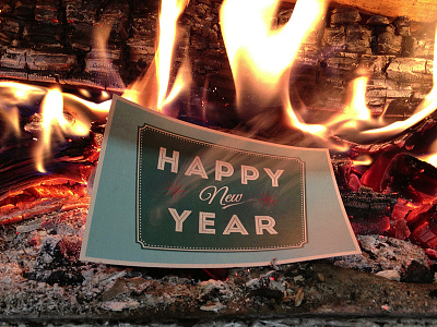 Happy New Year card happy new year postcard print print design