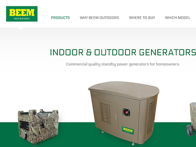 Products Page generator green products website yellow