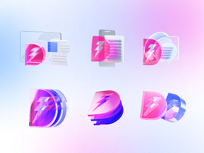 3D icons for project