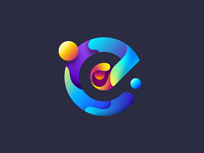 C logo renew bright color c logo