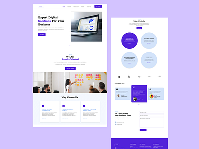 Digital Agency website landing page