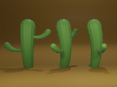 Cactus | Blender 3d 3dart beginner blender cactus cartoon free gratuit green noob novice render rendu toon tuto tutorial tutoriel youtube youtubechannel