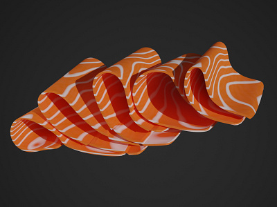 Salmon | Saumon | Blender 3d asset blender cycle eevee food free nouriture procedural rendu salmon saumon texture texturing tuto tutorial youtube