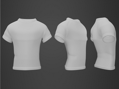 T shirt | Blender 3d blender clothing garment habit mockup textile tuto tutorial vetement