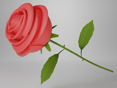 Rose | Blender 3d blender fleur fleurs flower flowers model render rendu rose
