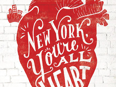 Time Out New York design hand lettering heart illustration lettering new york type typography