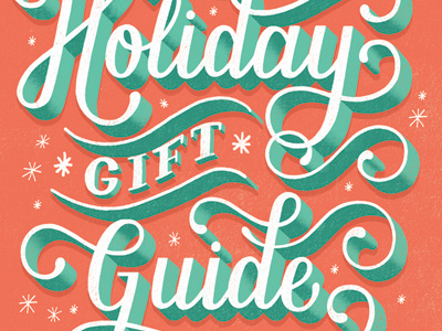 TIME Magazine Holiday Gift Guide editorial flourish hand lettering holiday illustration lettering magazine time type typography