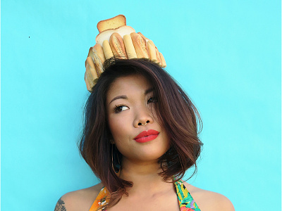 Flour Crown #27 - Baguettes, Toast, Bread! baking bread flour crowns food art passion project pastel photography