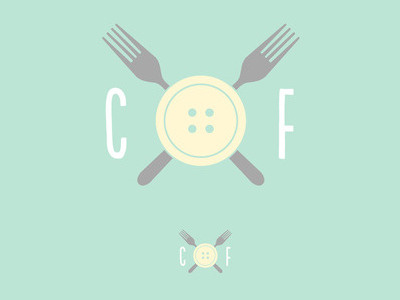 CF Logo...sneak peek button fork icon logo populaire