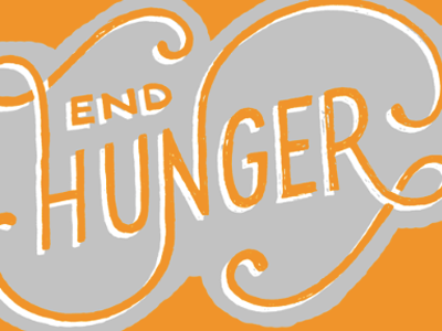 Food Bank NYC Tshirt food bank hunger lettering nyc typography