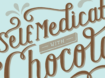 Chocolate Rx chocolate culinary daily dishonesty food hand lettering lettering sweets typography