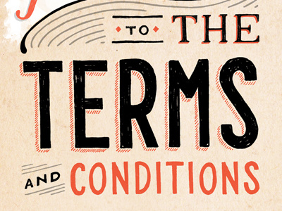 I Have Read and Agreed... daily dishonesty hand lettering illustration lettering typography