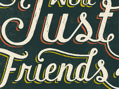 Just Friends daily dishonesty hand lettering lettering typography