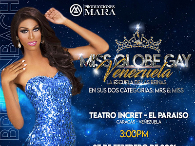 MISS GLOBE GAY VENEZUELA POST DESING