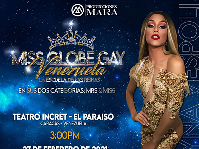 MISS GLOBE GAY VENEZUELA POST DESING