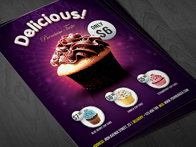 Cupcake Flyer Template