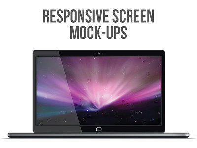 Responsive Screen Mock-Ups display laptop mockup preview responsive screen