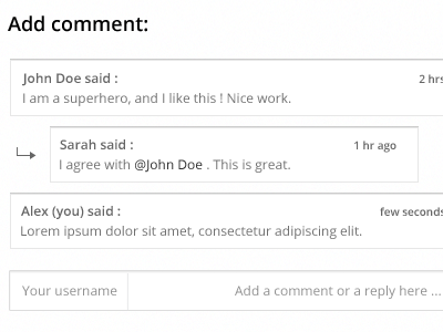 Comments system whiteravens.pro button comments input box post reply