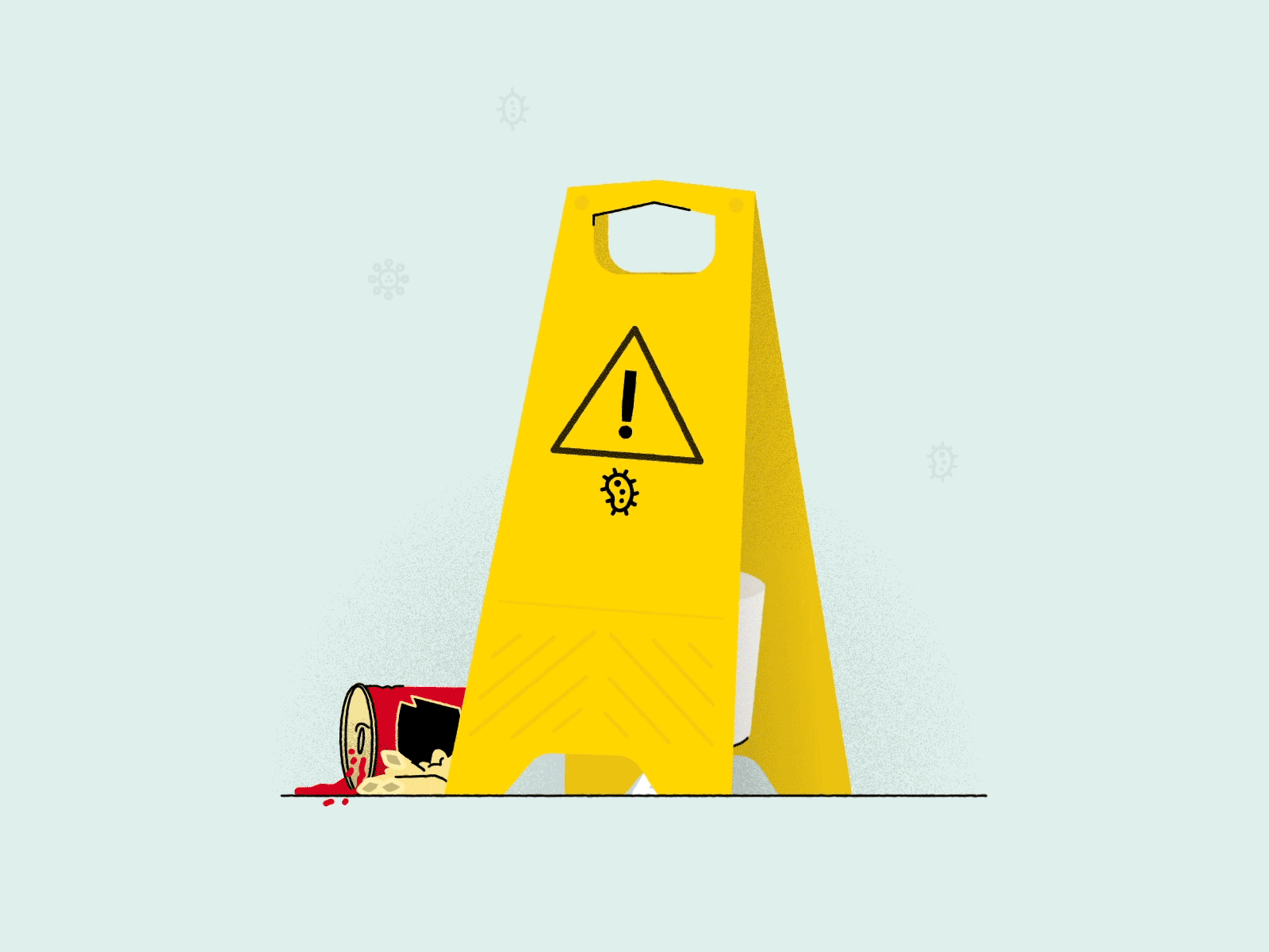 Is it safe to come out yet? adobe after effects aftereffects animation coronavirus covid19 design grocery store illustration loop loop animation motiongraphics shopping toilet paper toiletpaper