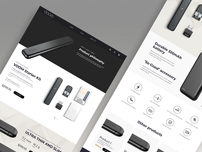 UX, UI, E-commerce store for Voom business e commerce product page prototype ui ux web webdesign