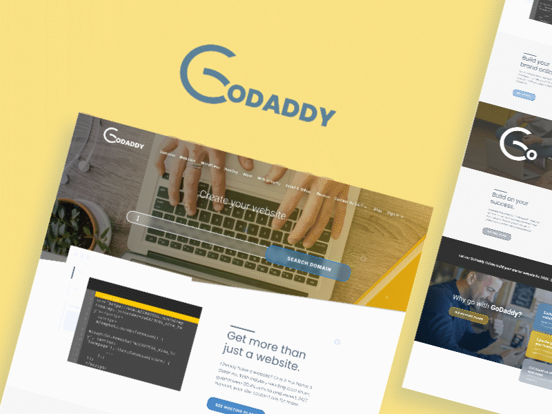 Landing Page Design for godaddy.com