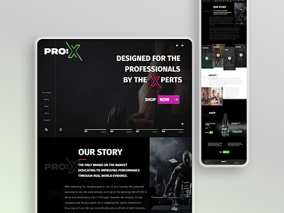 Website for Pro: X branding design designer graphic design illustration premium ui ux vector web webdesign