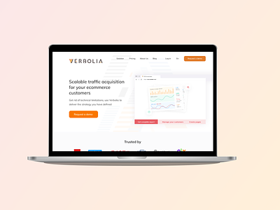 Website for Verbolia branding design designer graphic design illustration premium ui ux vector web webdesign
