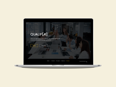 Website for Qualif[AI] branding design designer illustration logo ui ux vector web webdesign