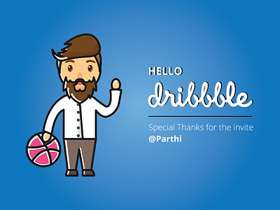 Hello Dribbble! creative designer dribbble experience first interface me page shot user welcome