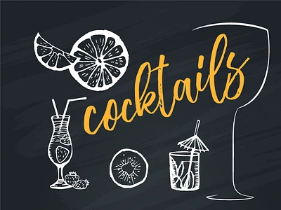 Top Trending Coctails 2018 bar blackboard blog cocktails design infographic top trending