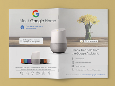 google home flyer design
