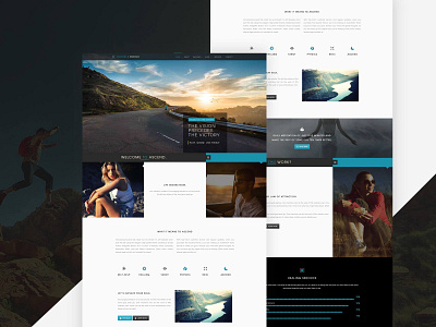 User Interface Design - Custom WordPress Theme branding conceptual design modern theme design ui design wordpress design