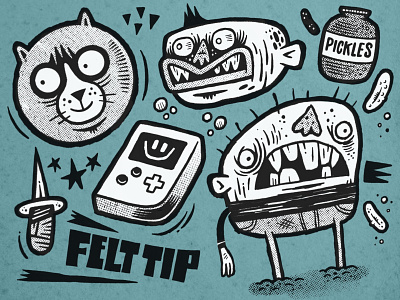 Felt Tip v1.0 - Free! Procreate Brush free freebie illustration procreate procreatebrush