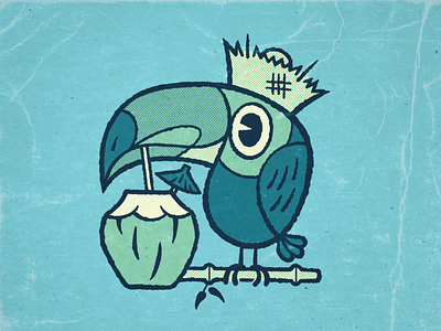 Tiki Toucan applepencil illustration ipad ipadpro procreate tiki tiki bar tikiart