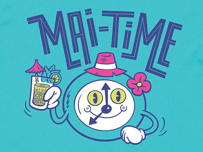 Mai-Time - T-Shirts design illustration procreate t shirt tiki bar