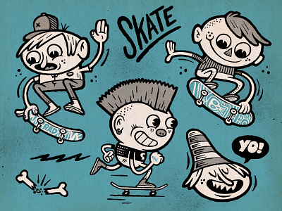 Skate illustration procreate skateboard skateboarding
