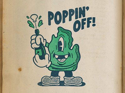 Poppin' Off! illustration illustrator photoshop procreate retro retroillustration