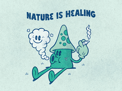 Nature is Healing applepencil illustration ipadpro procreate sketch sketchbook