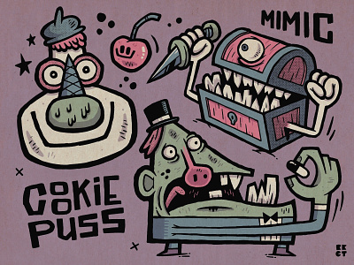 COOKIE PUSS! applepencil cookiepuss illustration ipadpro procreate