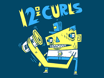 12oz Curls pen photoshop