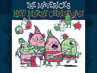 Hey! Merry Christmas album art illustartion music