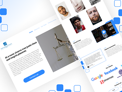 Sandi Sanjaya & Partner landing page app branding design exploration figma landing page landing page design law law firm lawfirm project ui user experience user interface ux website website design