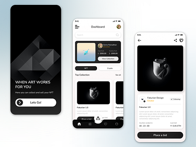 Apps NFT Exploration Design app apps design figma nft ui ux