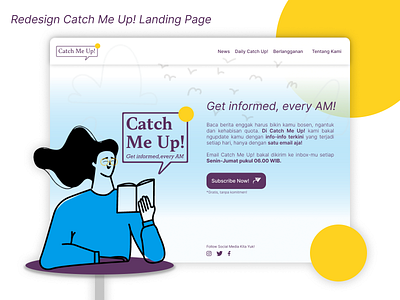 Redesign Catch Me Up! Landing Page