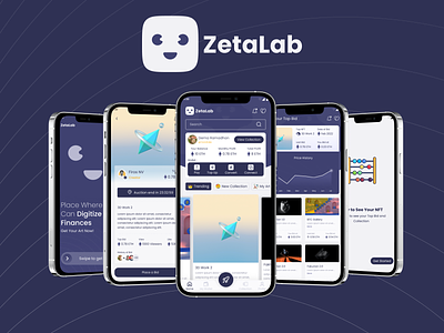 ZetaLab : NFT Apps app design exploration figma nft ui ui ux user experience user interface ux
