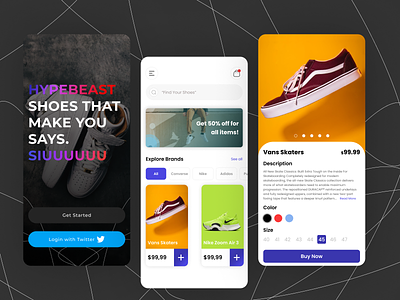 Shoe Store clean design ecommerce figma shoe store typography ui user experience ux