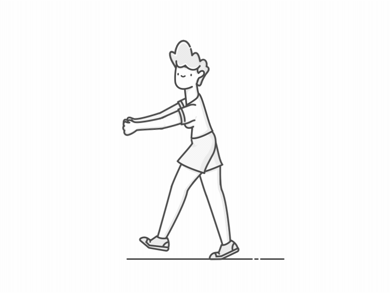 Dancing Girl animation dance girl illustration moves shuffle