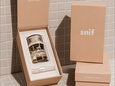 snif single kit branding design packaging typographi